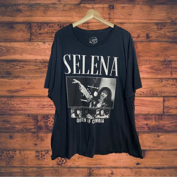 5 for $25🔥Selena Queen of Cumbia Black T-Shirt 3XL - Picture 1 of 6